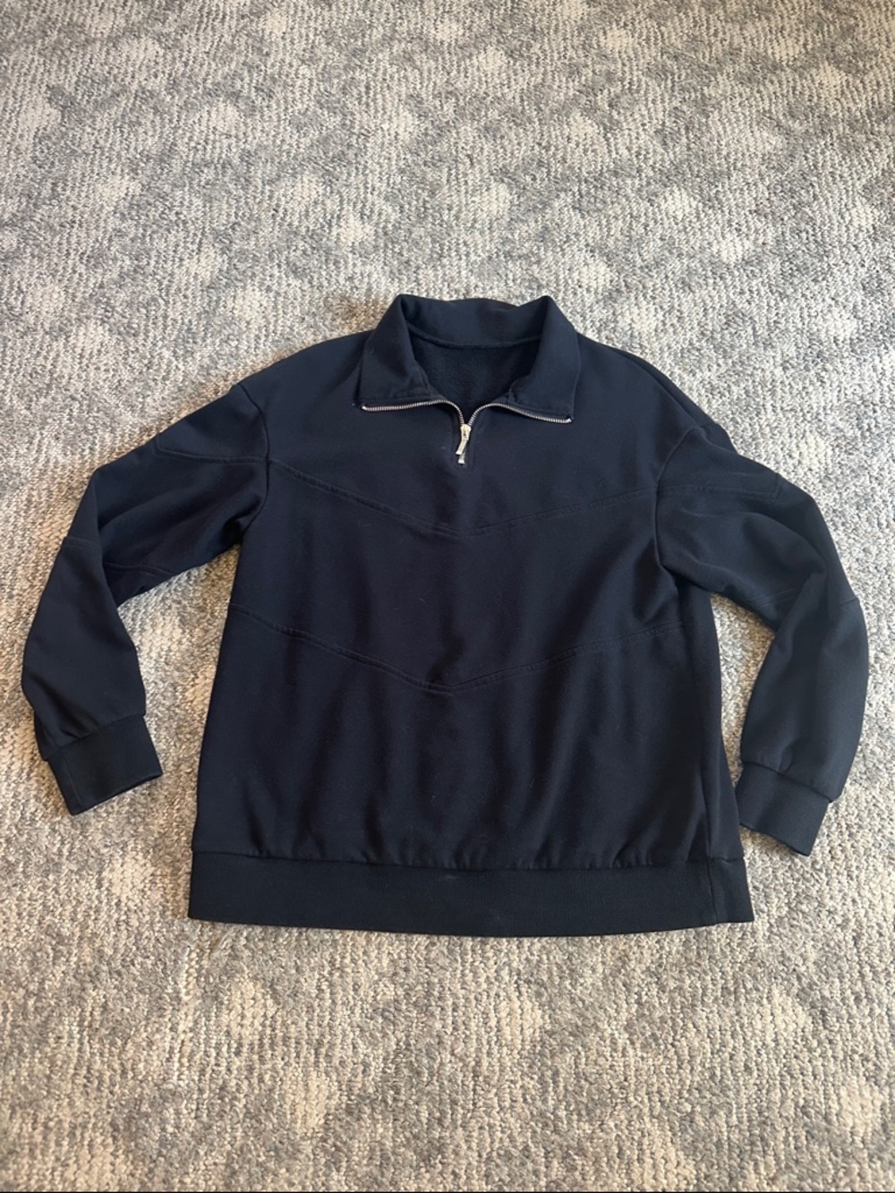 Women’s Half-Zip Pullover Sweater - Black